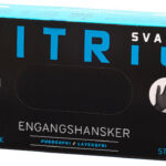 Handi Nitril Engangshansker sort 100 stk