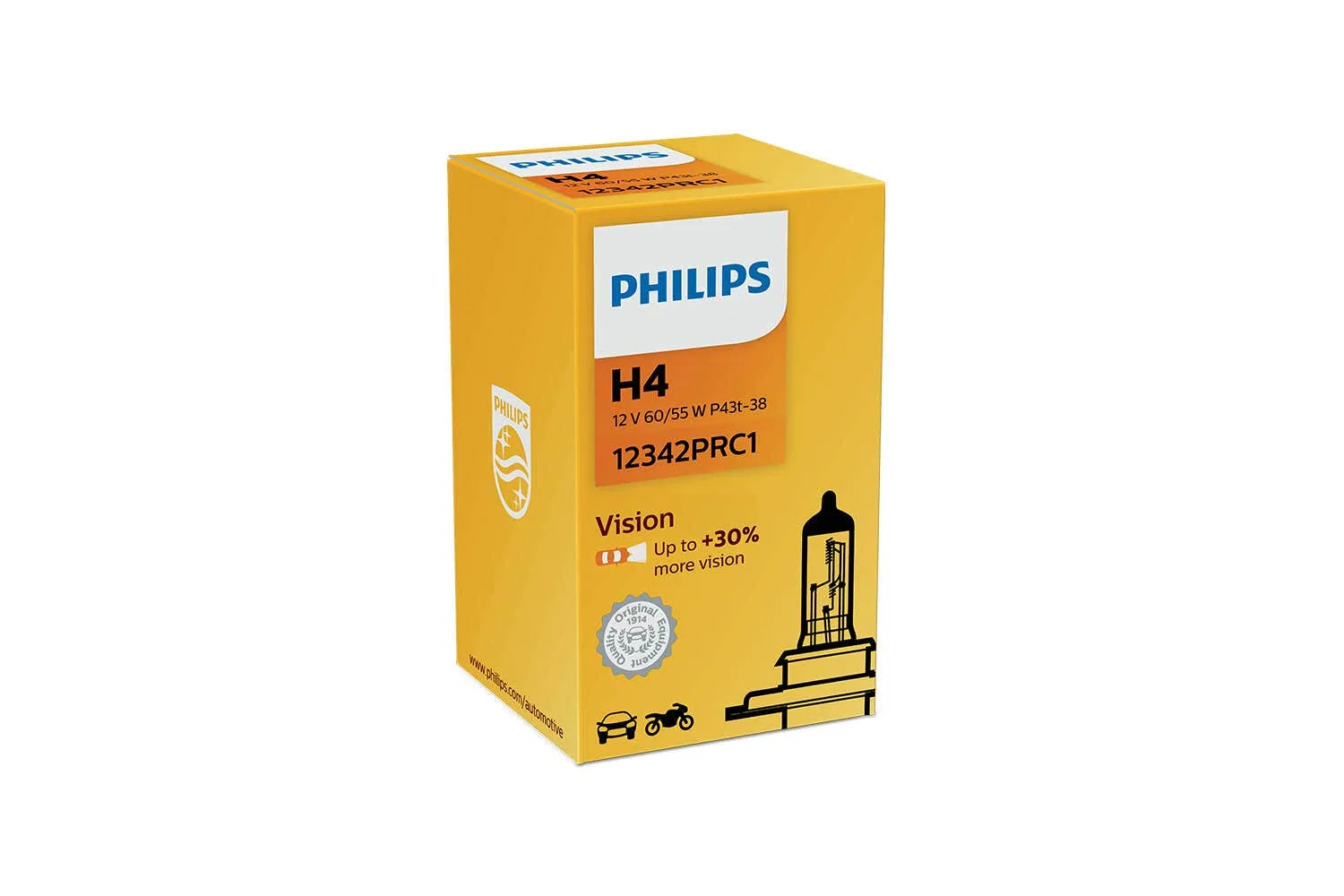 Philips H4 Vision Halogen pære