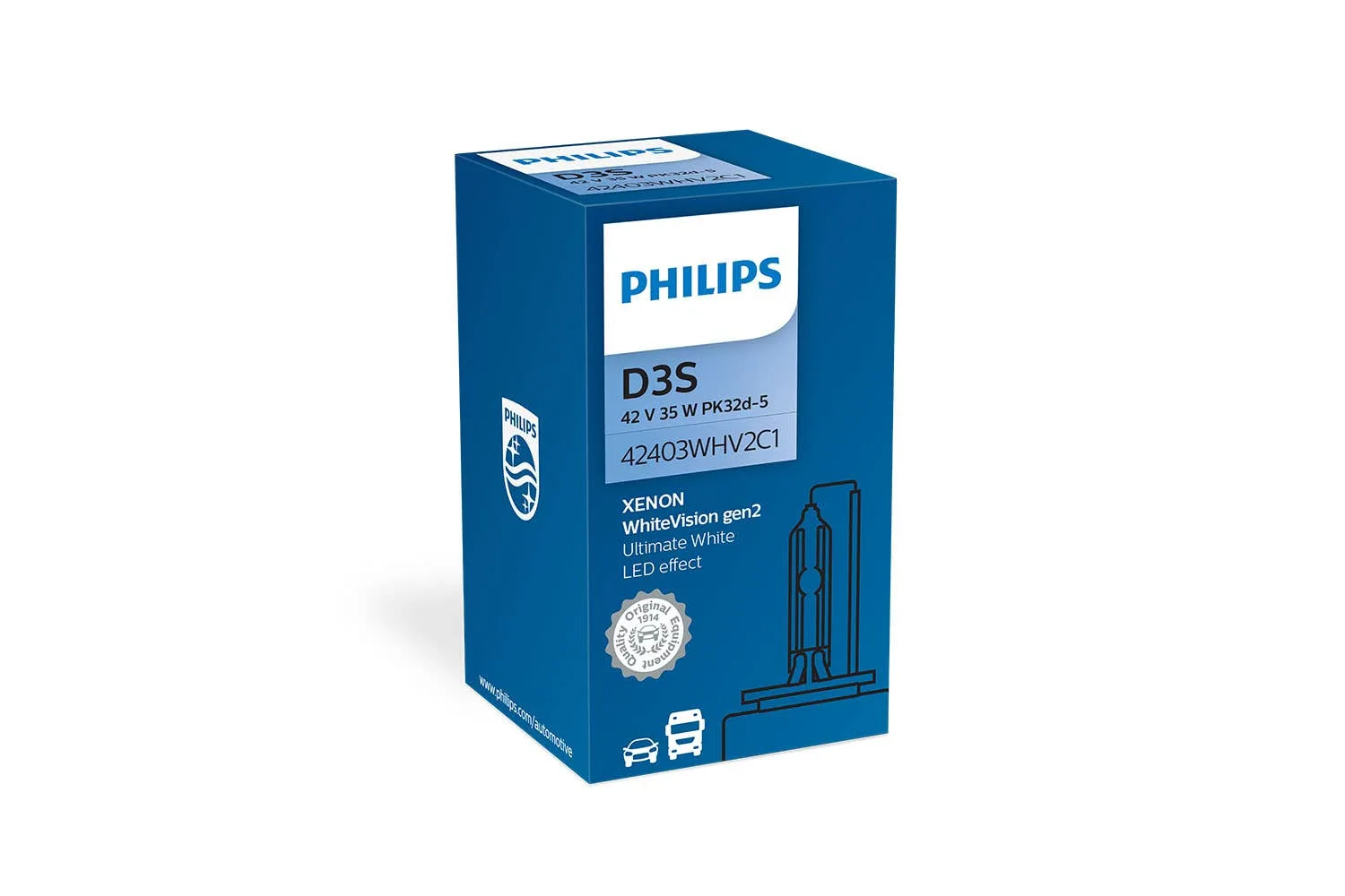 Philips D3S WhiteVision gen2 Xenonpære - Bilde 1