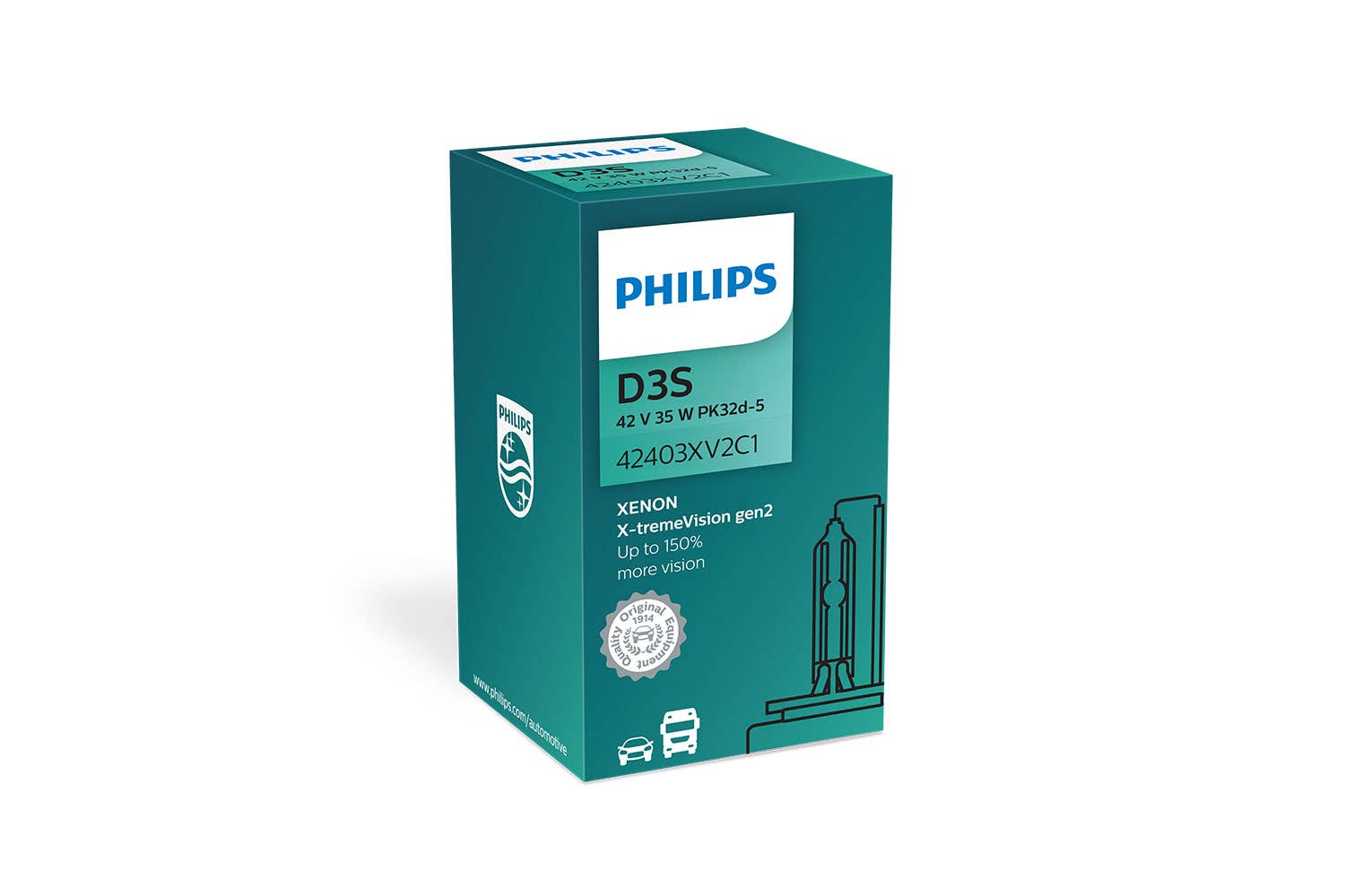 Philips D3S X-tremeVision gen2 Xenonpære 1 Philips D3S X-tremeVision gen2 Xenonpære