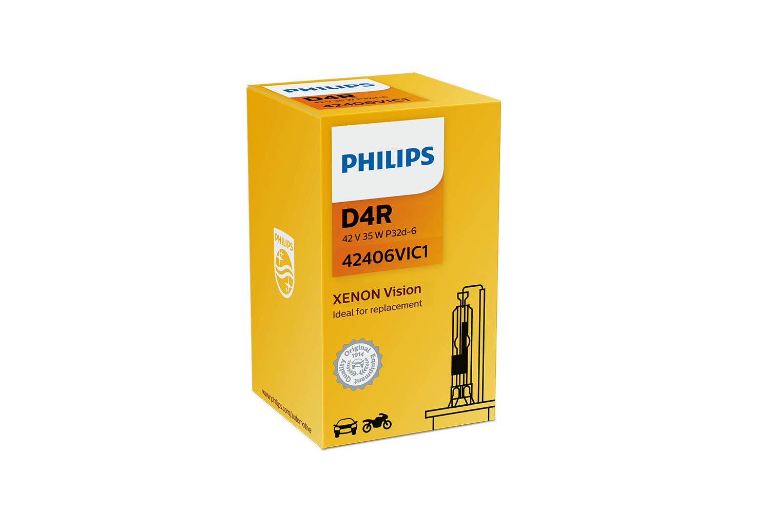 Philips D4R Vision Xenonpære 1 Philips D4R Vision Xenonpære