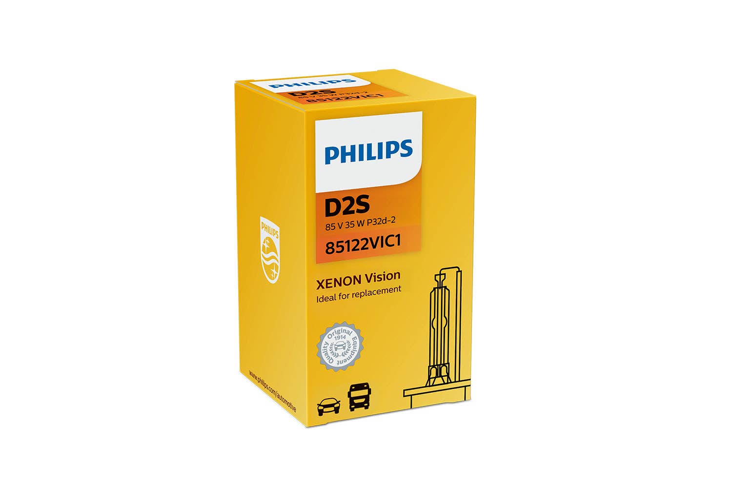 Philips D2S Vision Xenonpære 1 Philips D2S Vision Xenonpære