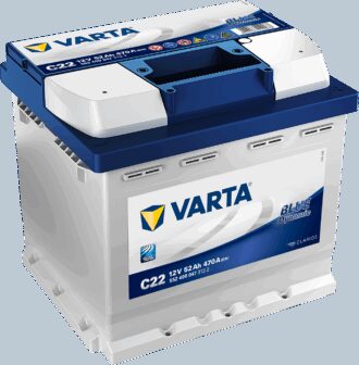 VARTA Blue Dynamic Batteri 12V 52AH 470CCA (207x175x190/190mm) +høyre C22