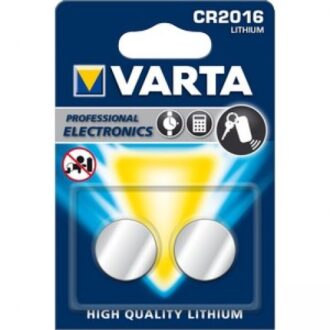 VARTA Lithium CR2016 3V 2-Pakning