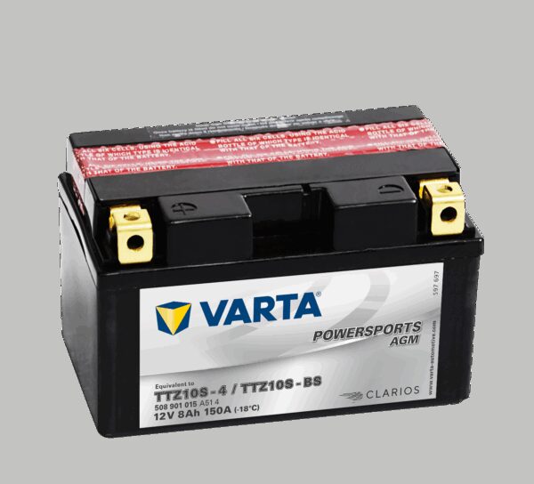 VARTA AGM MC Batteri 12V 8AH 150CCA (150x87x93mm) +venstre TTZ10S-BS