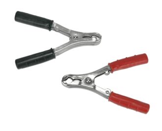 Batteriklemmer 90A - Sett sort/rød - Isolert