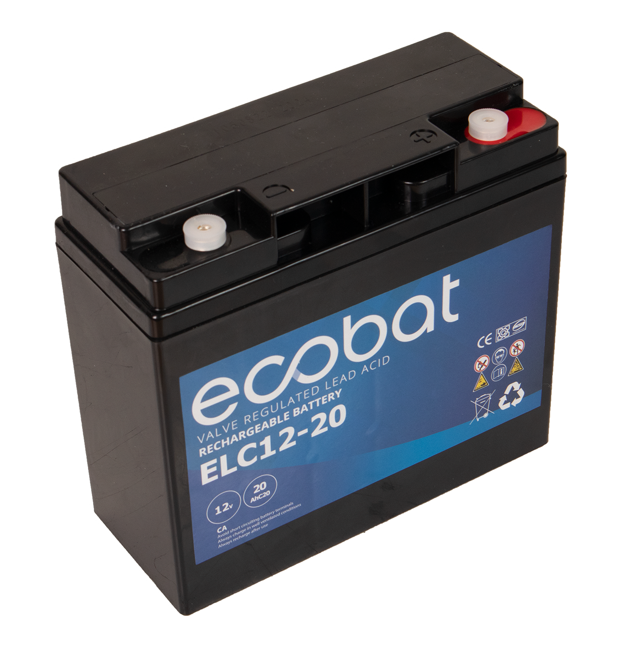 ECOBAT ELC12-20 AGM Batteri 12V 20AH (RT12180) 1 ECOBAT ELC12-20 AGM Batteri 12V 20AH (RT12180)
