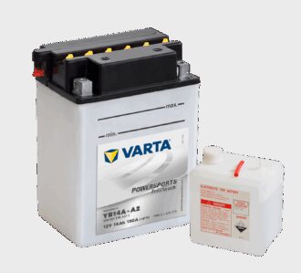 VARTA MC Batteri 12V 14AH 190CCA (134x89x176mm) +venstre YB14A-A2
