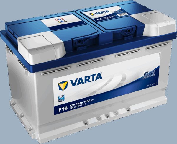 VARTA Blue Dynamic Batteri 12V 80AH 740CCA (315x175x190/190mm) +høyre F16