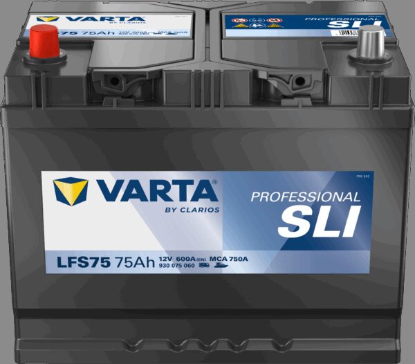 VARTA Fritidsbatteri 12V 75AH 600CCA (260x175x225mm) +venstre LFS75 (812071)