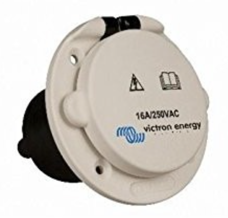 VICTRON Power Inlet 16A polyamid wth cover CEE