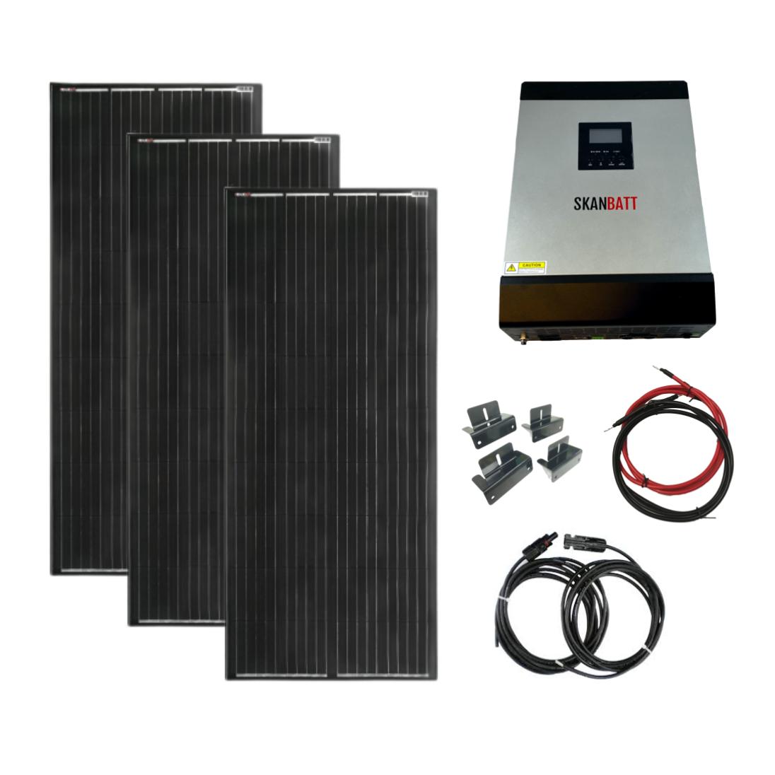 bb4e4d4c-0ebd-42da-bb3e-8f7aef3da6e8 SKANBATT Kraftpakke Hybrid HYTTE - Medium - 230V - 3000VA - 600W - Bilde 1