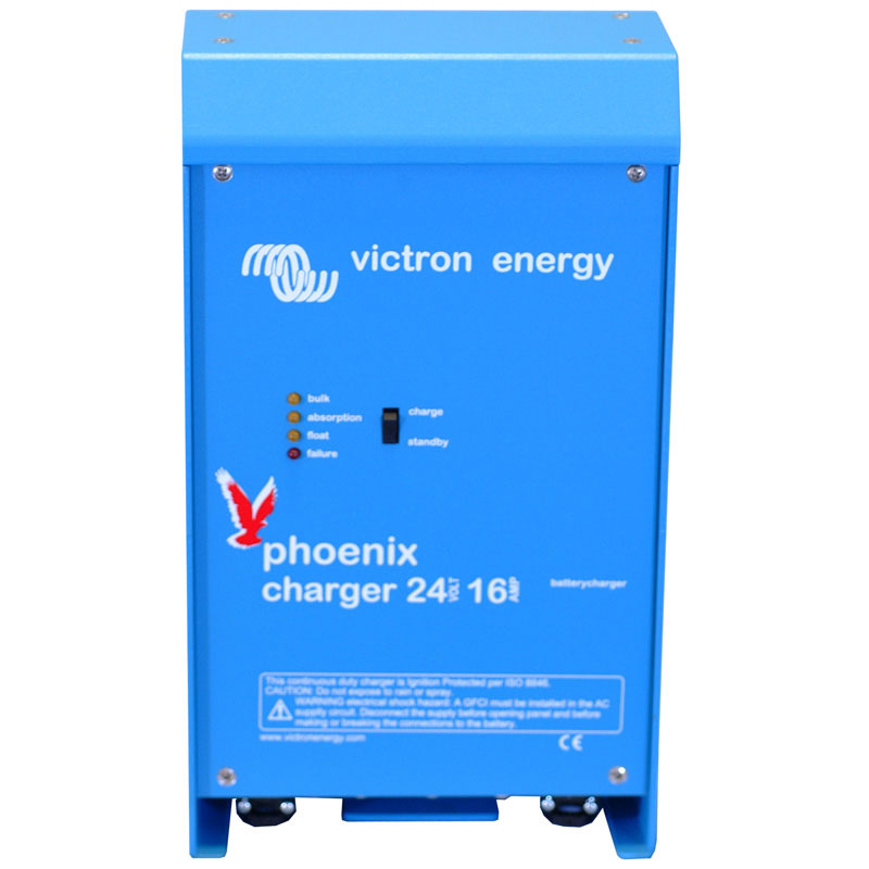 VICTRON Phoenix Batterilader 24V 16A 2+1 kanaler 1 VICTRON Phoenix Batterilader 24V 16A 2+1 kanaler