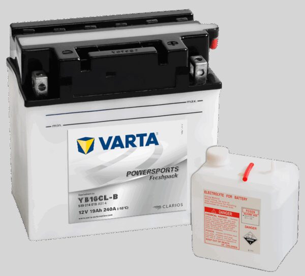 VARTA MC Batteri 12V 19AH 240CCA (176x101x176mm) +høyre YB16CL-B