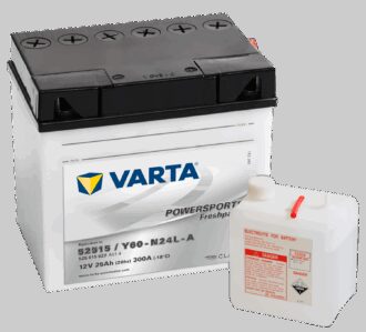 VARTA MC Batteri 12V 25AH 300CCA (186x130x171mm) +høyre Y60-N24L-A (530030 )