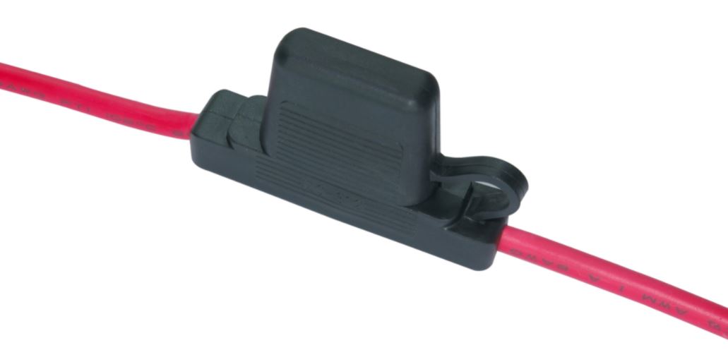 Maxi sikringsholder inline med sort lokk 1 Maxi sikringsholder inline med sort lokk