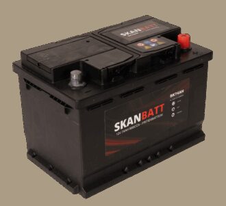 SKANBATT Fritidsbatteri 12V 74AH 680CCA (278x175x190/190mm) +høyre