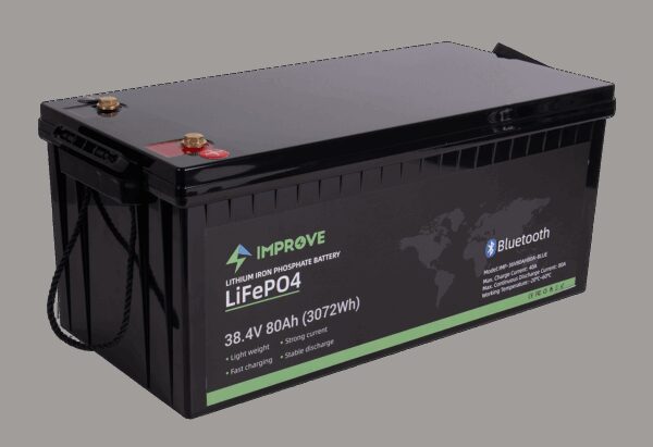 IMPROVE Bluetooth Lithium Batteri 36V 80Ah (LiFePO4) BMS 80A