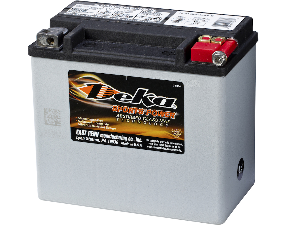 DEKA MC Batteri 12V 19AH 325CCA (175x100x155mm) +høyre 1 DEKA MC Batteri 12V 19AH 325CCA (175x100x155mm) +høyre