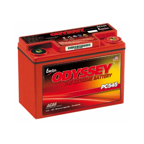 ODYSSEY PC545MJ AGM Batteri 12V 13AH 150CCA (178x86x125mm) +høyre 1 ODYSSEY PC545MJ AGM Batteri 12V 13AH 150CCA (178x86x125mm) +høyre