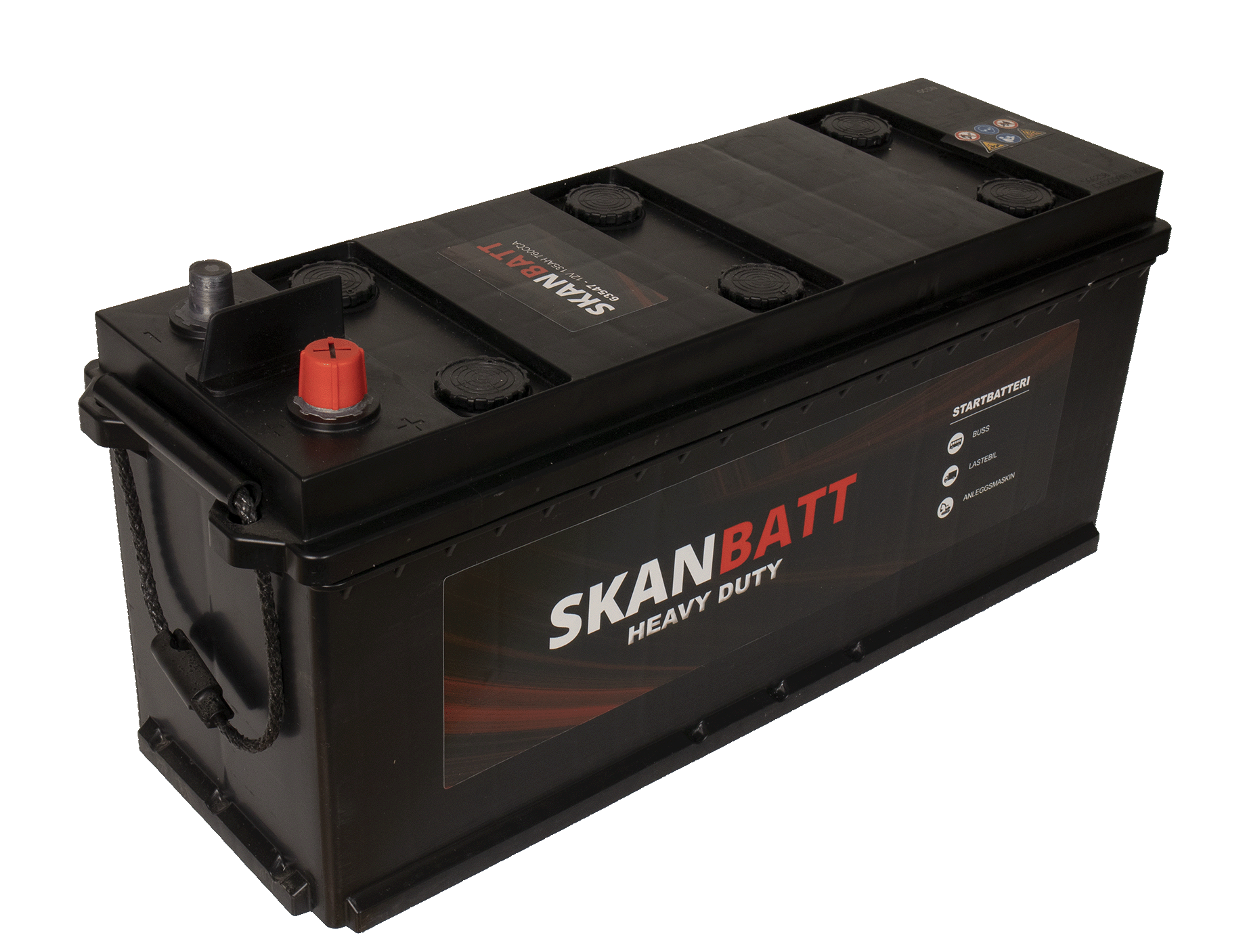 SKANBATT Startbatteri 12V 135AH 760CCA (514x175x210/226mm) +høyre