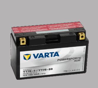 VARTA AGM MC Batteri 12V 7AH 120CCA (150x66x94mm) +venstre YT7B-BS