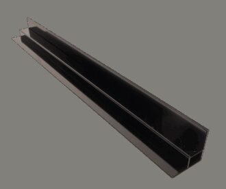 Festebrakett til solcelle takmontering "JonasFeste" 67CM (sett med 2 stk) - Aluminium (sort)