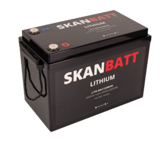 SKANBATT Lithium Batteri 12V 200AH 200A BMS (345x190x245mm) - NYHET