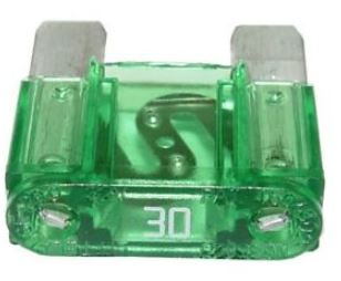 Maxi Bladsikringer 30A grønn