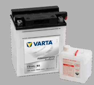 VARTA MC Batteri 12V 14AH 190CCA (136x91x168mm) +høyre YB14L-B2