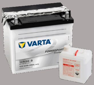 VARTA MC Batteri 12V 24AH 200CCA (186x125x178mm) +høyre 12N24-3
