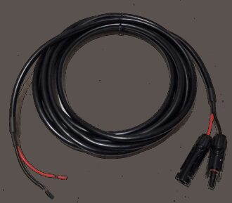 PV Kabel 2x4mm2 6mtr med MC4 kontakt i ene enden