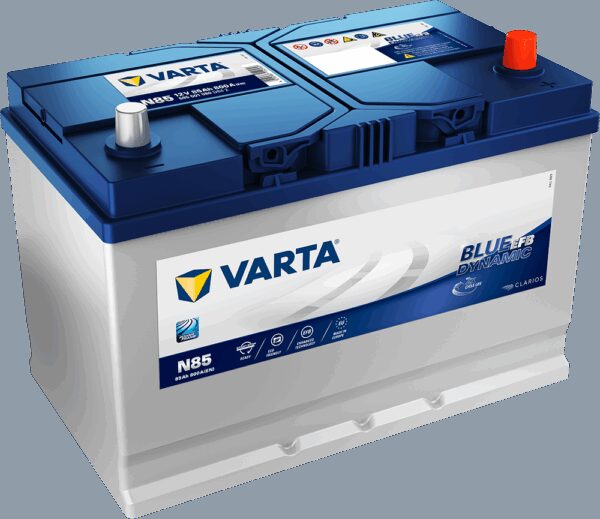 VARTA Blue Dynamic EFB Batteri 12V 85AH 800CCA (306x173x225mm) +høyre N85