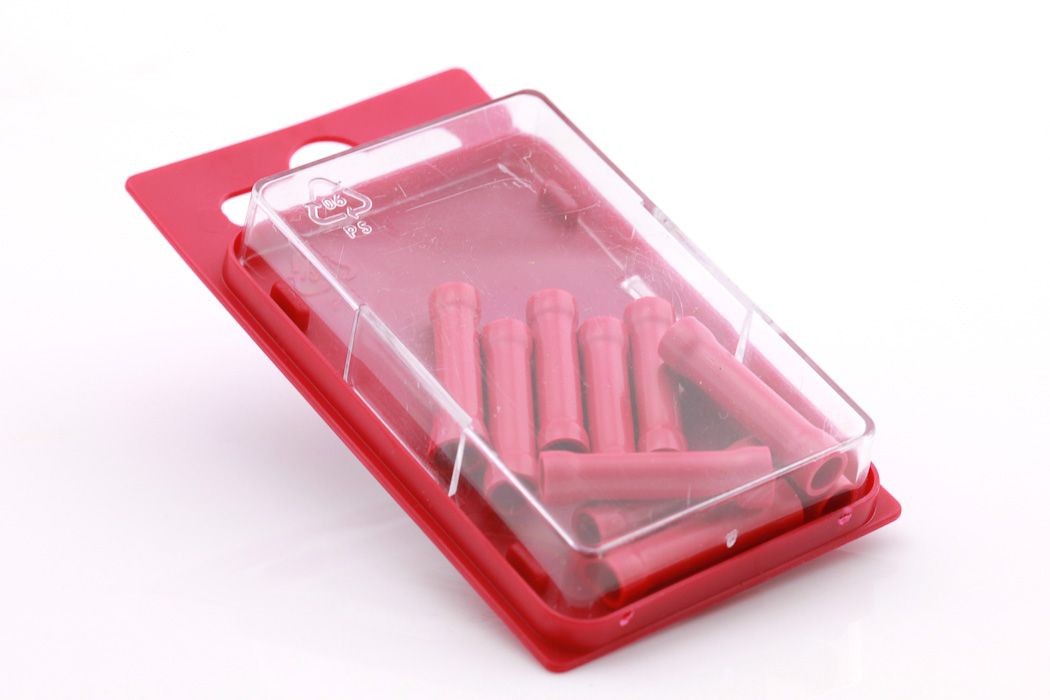 Kabelsko 545RED - 10stk Blister rød 1 Kabelsko 545RED - 10stk Blister rød