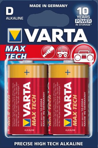 VARTA Max Tech D 1,5V 2-pakning