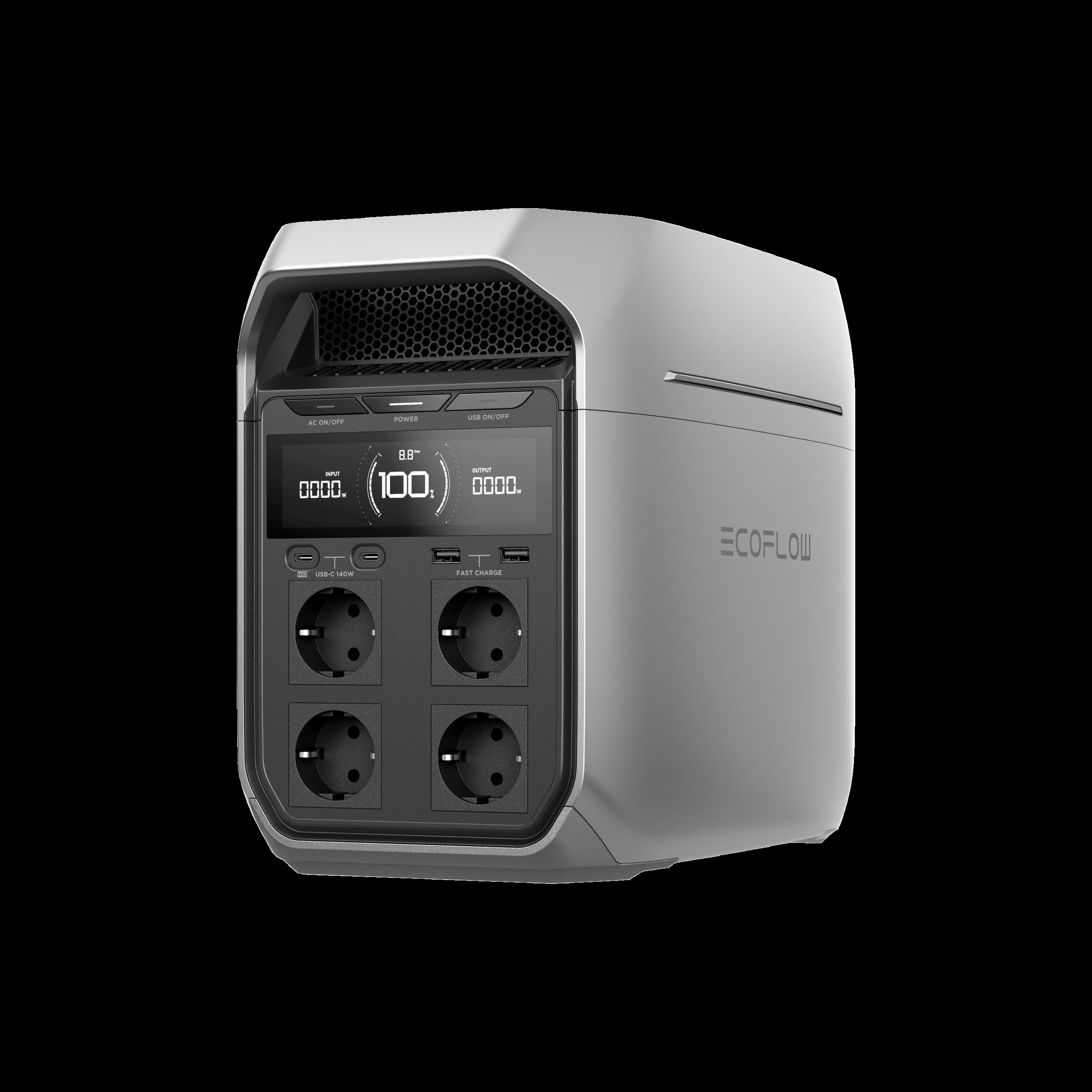 ECOFLOW DELTA 3 PLUS Bærbar Strømforsyning - LPS - 1024Wh - 1800W