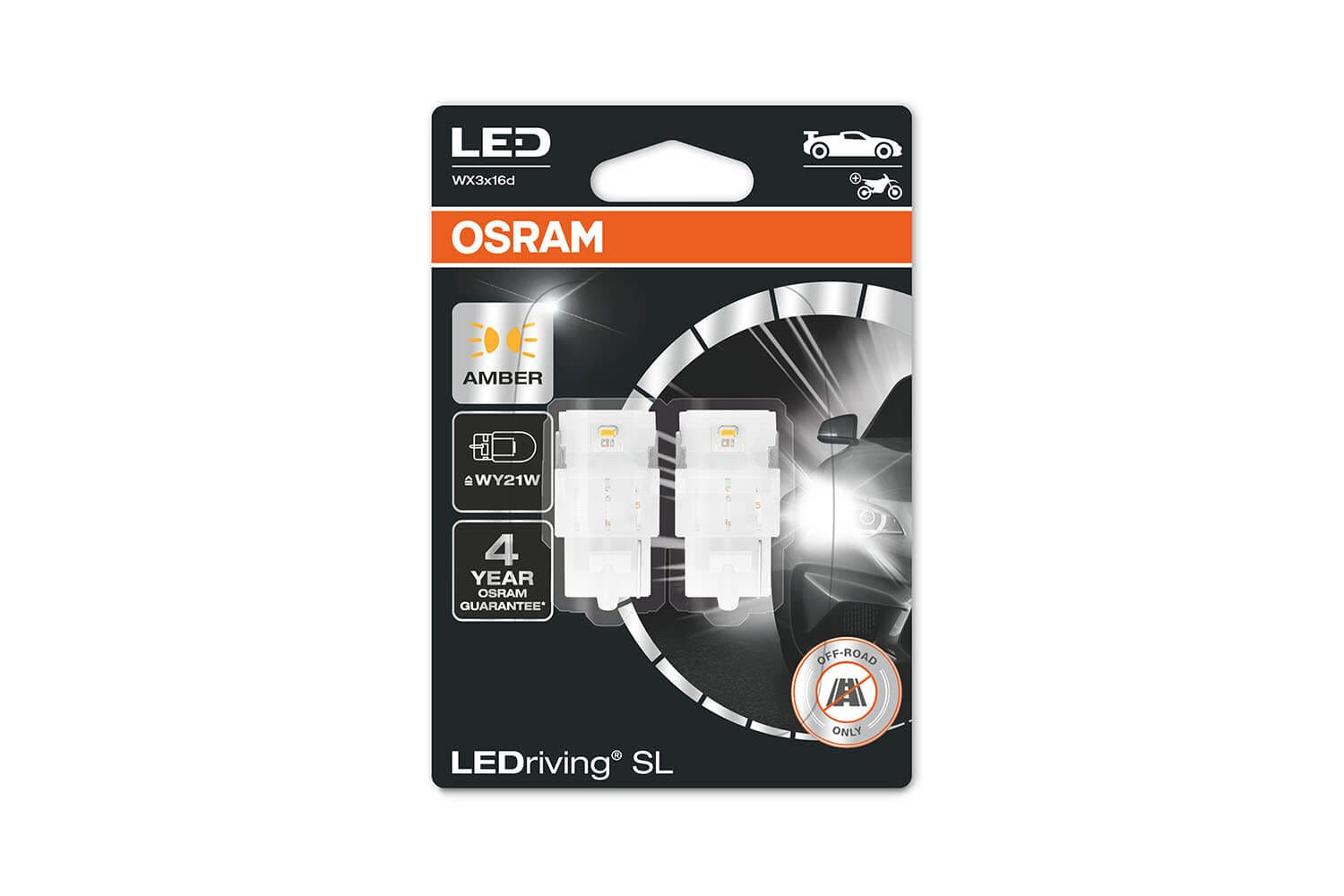 Osram LEDriving SL WY21W LED pære 1 Osram LEDriving SL WY21W LED pære