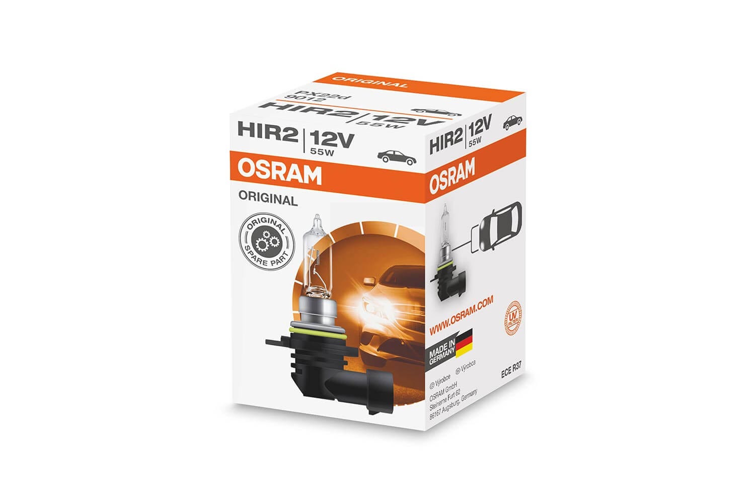 Osram original HIR2 halogenpære 1 Osram original HIR2 halogenpære