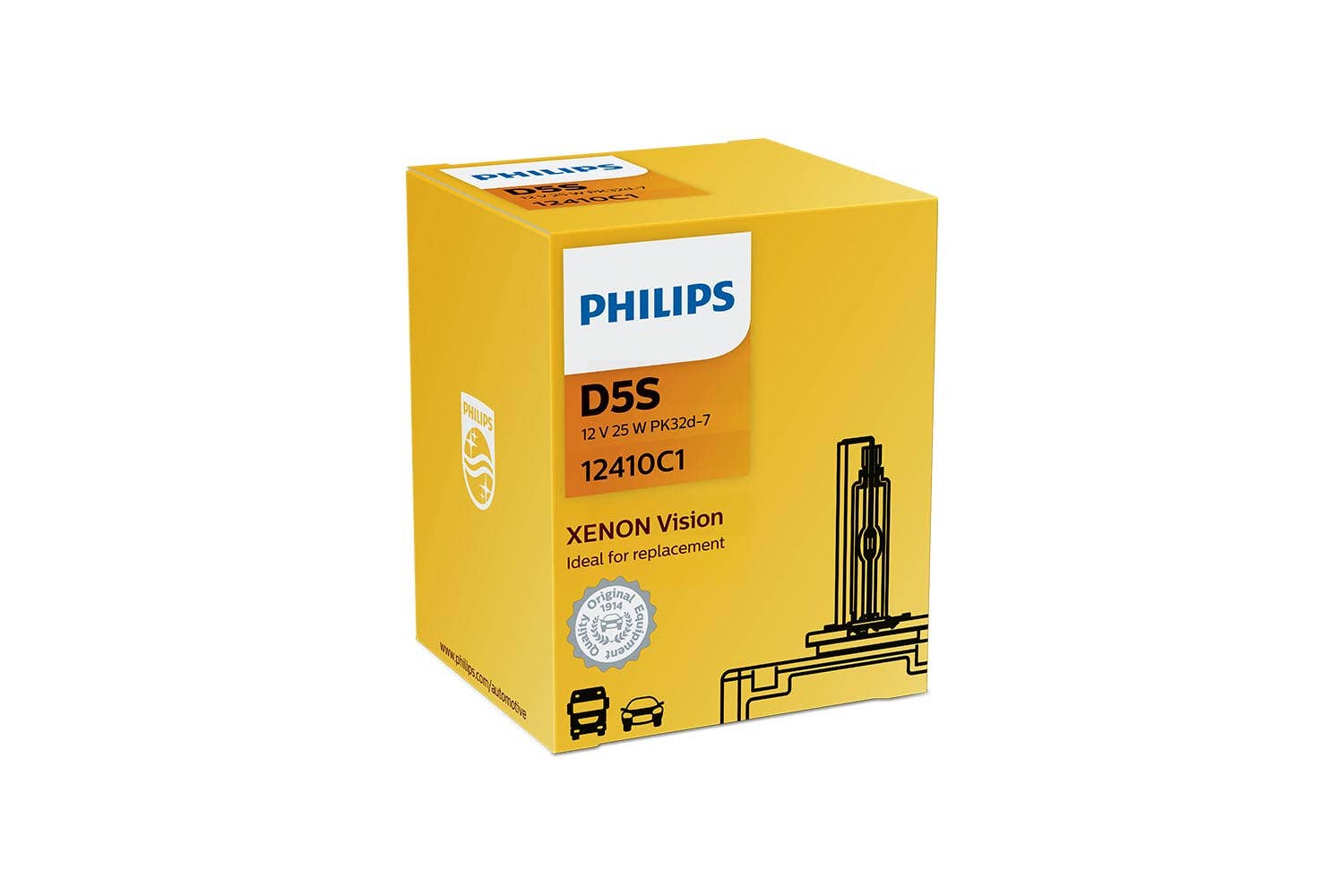 Philips D5S Vision Xenonpære 1 Philips D5S Vision Xenonpære