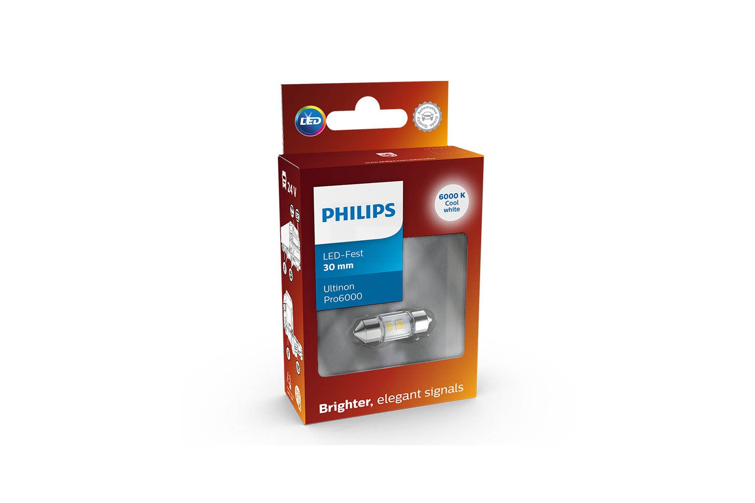 Philips Festoon 30mm LED 24844 CU60 24V 1 Philips Festoon 30mm LED 24844 CU60 24V