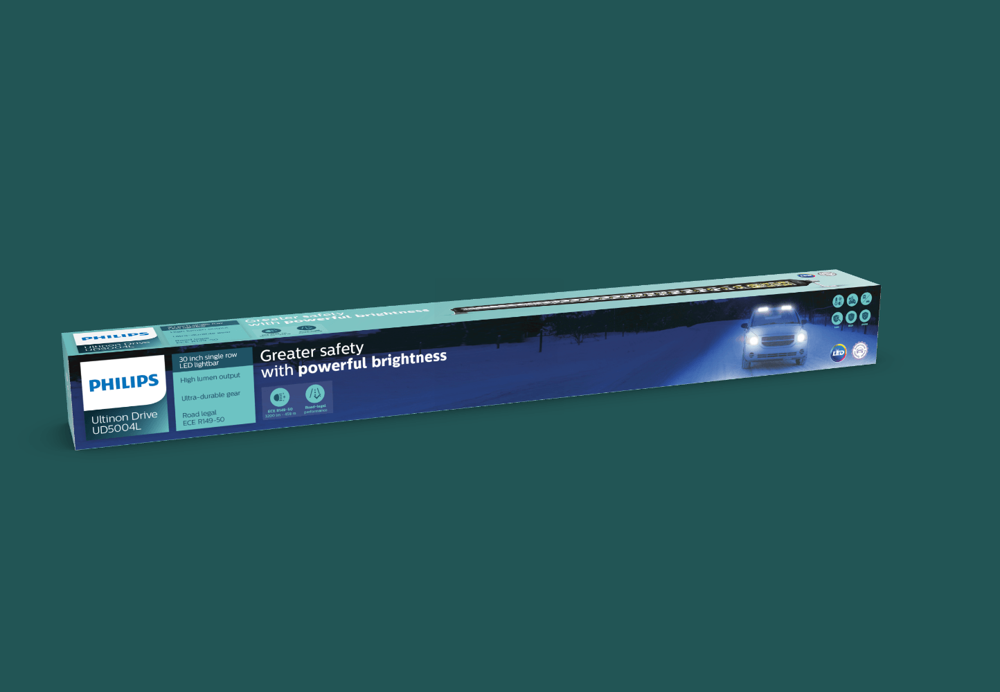 Philips Ultinon Drive 5004L 30-SR LED fjernlys 1 Philips Ultinon Drive 5004L 30-SR LED fjernlys