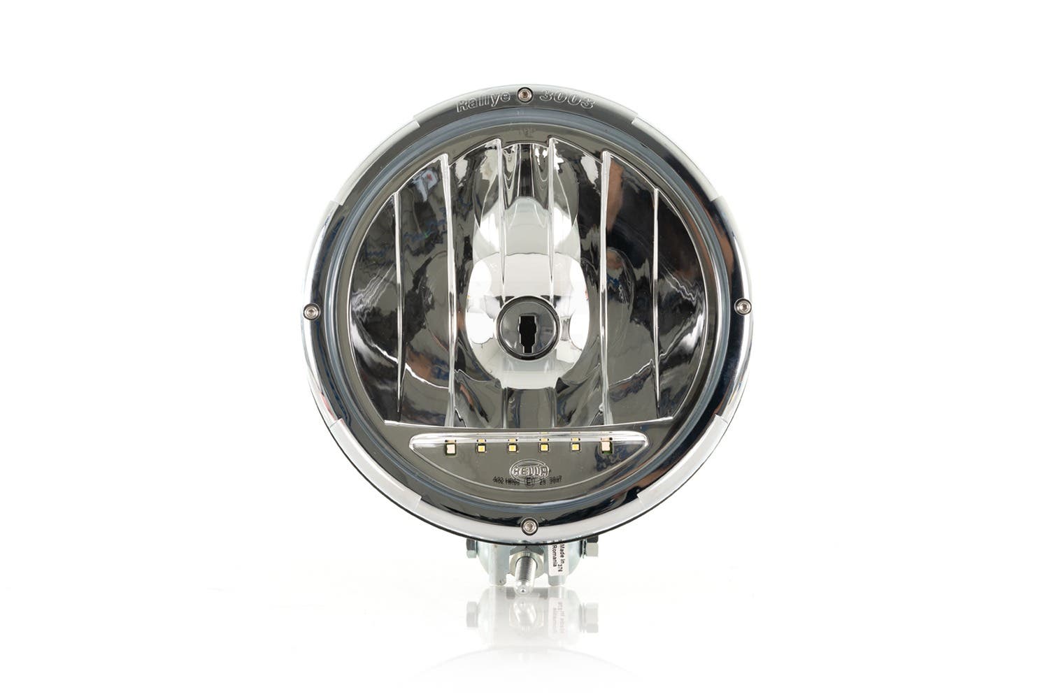 Hella Rallye 3003 fjernlys med LED parklys og krom ring 1 Hella Rallye 3003 fjernlys med LED parklys og krom ring