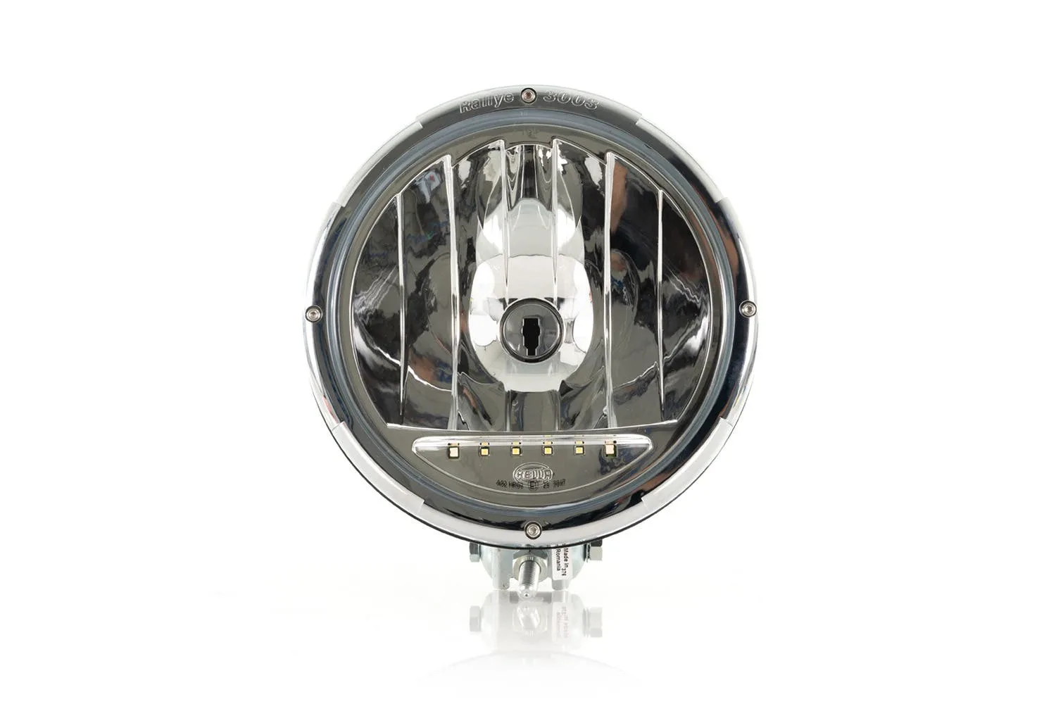 Hella Rallye 3003 fjernlys med LED parklys og krom ring