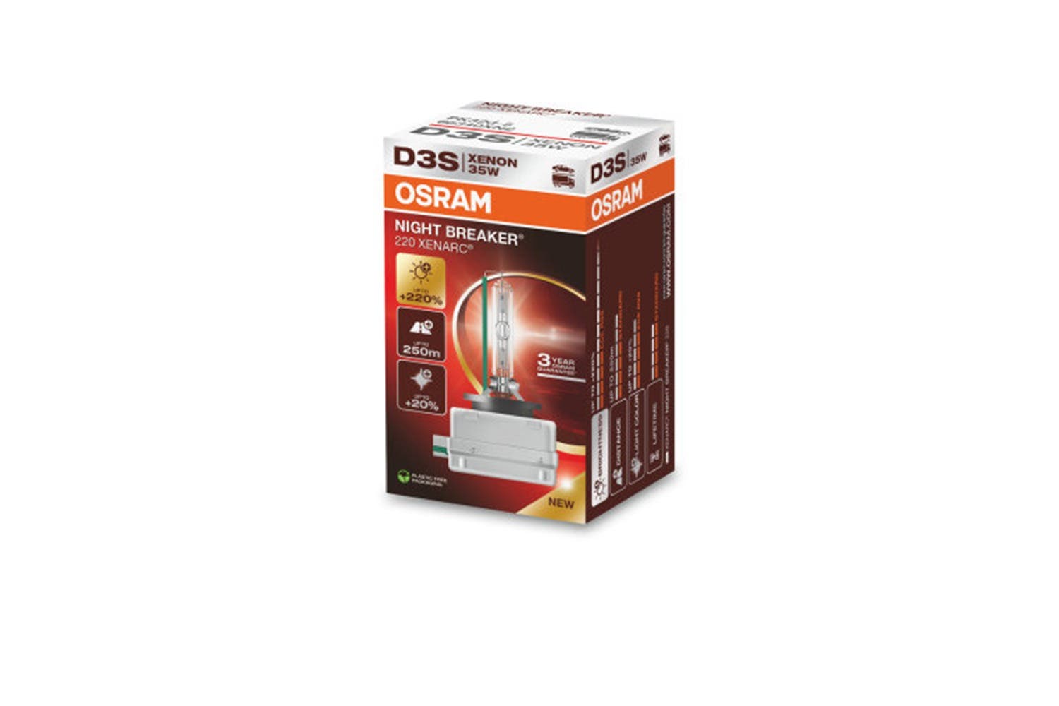 Osram D3S Night Breaker Xenonpære 220% 1 Osram D3S Night Breaker Xenonpære 220%