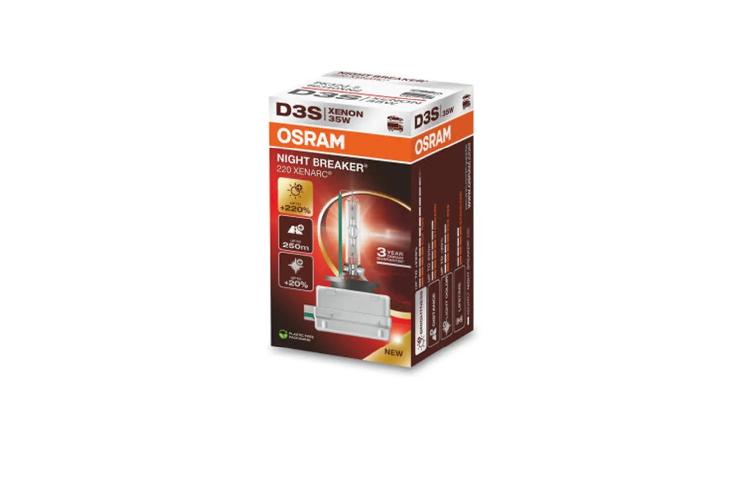 Osram D3S Night Breaker Xenonpære 220%